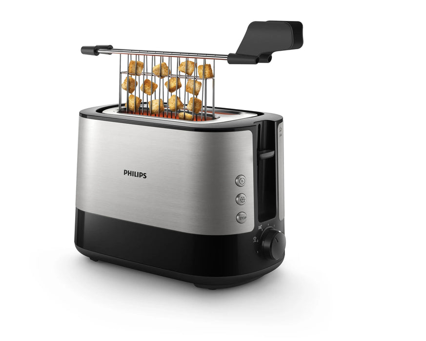 EAN 8710103792420 - Philips Viva Collection HD2635/90 tostadora 7 2 rebanada(s) 950 W Negro, Titanio imagen 7
