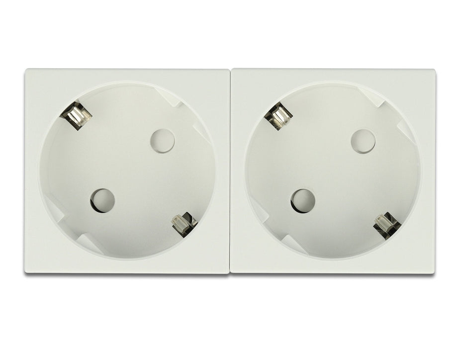 Easy 45 Schutzkontakt-Steckdose 2-Fach 45°-Anordnung 45 X 45 Mm