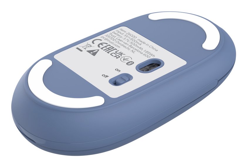 Raton Optico Wireless Fino Seron Azul Trust Hasta 3200 Dpi / Inalámbrico