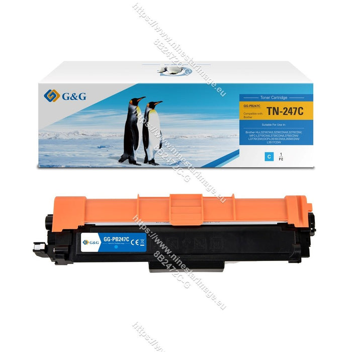 G&G Toner Compatible Con Brother Tn-247c Cyan