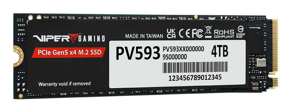 EAN 4711378430639 - Patriot Memory PV593 4 TB M.2 PCI Express 5.0 NVMe 3D TLC NAND imagen 3