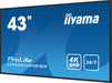 EAN 4948570123520 - iiyama LH4341UHS-B2 pantalla de señalización 108 cm (42.5") LCD 500 cd / m² 4K Ultra HD Procesador incorp imagen 7