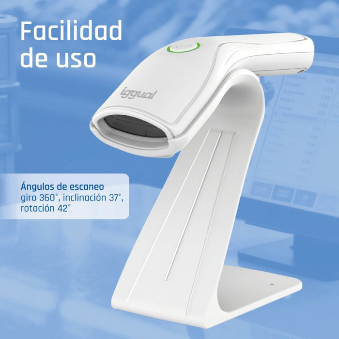 EAN 8435364320518 - iggual L2DUSB-B-AW Lector de códigos de barras portátil CMOS imagen 5