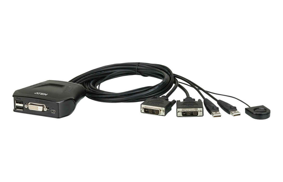 EAN 0672792004575 - ATEN CS22D-AT interruptor KVM Negro imagen 1