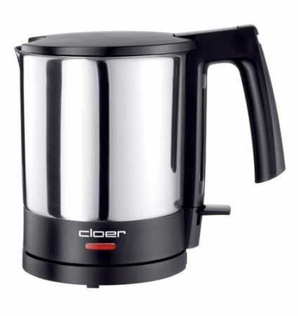 EAN 4004631000626 - Cloer 4710 tetera eléctrica 1,5 L 1800 W Negro, Acero inoxidable imagen 1