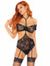 EAN 0714718549569 - Leg Avenue 89263_00106 conjunto de ropa interior y bodi Negro imagen 4