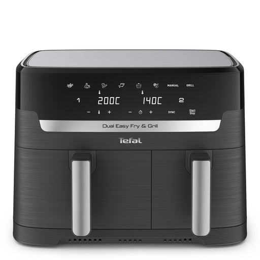 EAN 3045380024243 - Tefal Dual Easy Fry & Grill EY905B Doble 8,3 L Independiente 2700 W Freidora de aire caliente Gris imagen 2