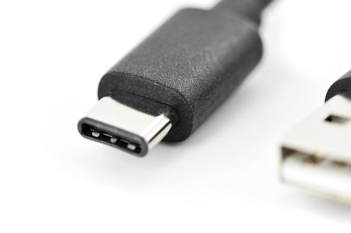 EAN 4016032455233 - Digitus AK-300154-010-S cable USB USB 2.0 1 m 2 x USB A USB C 0,48 Gbit/s Negro imagen 2