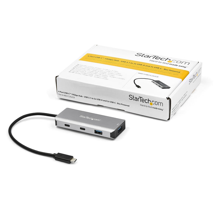 EAN 0065030883436 - StarTech.com HB31C2A2CB hub de interfaz USB 3.2 Gen 2 (3.1 Gen 2) Type-C 10000 Mbit/s Negro, Gris imagen 6
