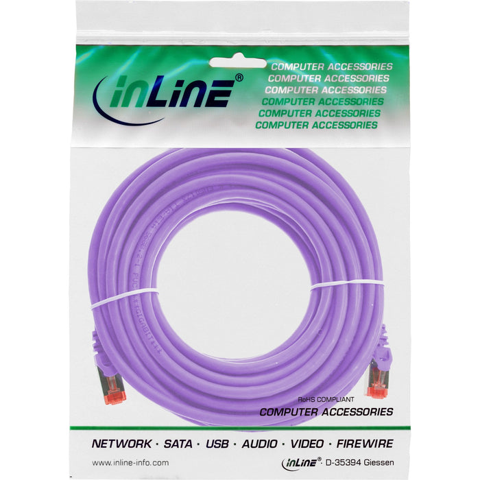 Cable De Red Inline S/Ftp Pimf Cat.6 250mhz Pvc Cobre Violeta 5m