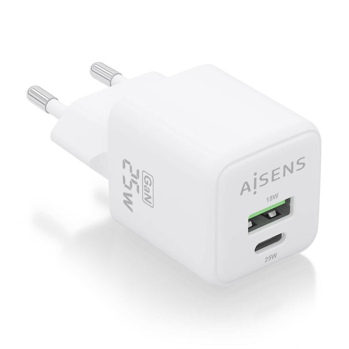 EAN 8436574709506 - AISENS ASCH-25W2P014-W cargador de dispositivo móvil Universal Corriente alterna Carga rápida Interior imagen 1
