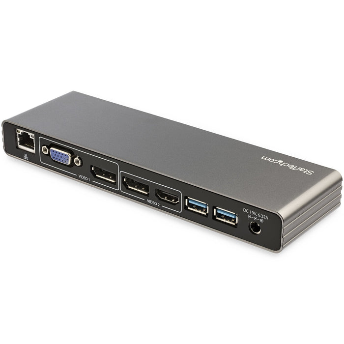EAN 0065030876247 - StarTech.com TB3DK2DHVUE base para portátil y replicador de puertos Alámbrico Gris imagen 2