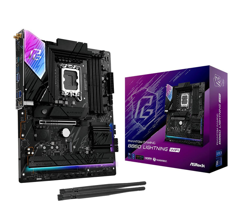 EAN 4711581490116 - Asrock B860 Lightning WiFi Intel B860 LGA 1851 (Socket V1) ATX imagen 1