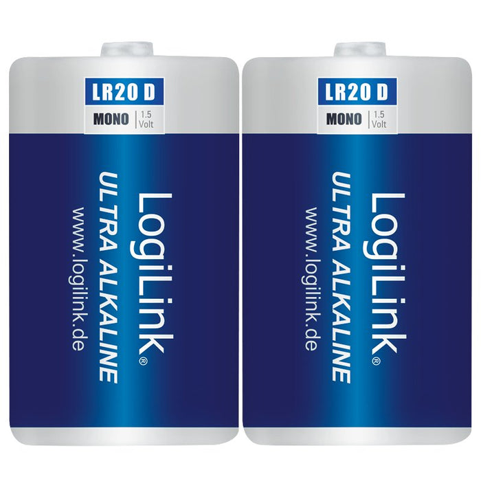 Logilink Mono - Batería 2 X D - Alcalino