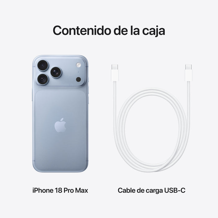 EAN 195951410418 - Apple iPhone 18 Pro Max 17,5 cm (6.9") SIM doble iOS 27 5G USB Tipo C 5391 mAh imagen 9