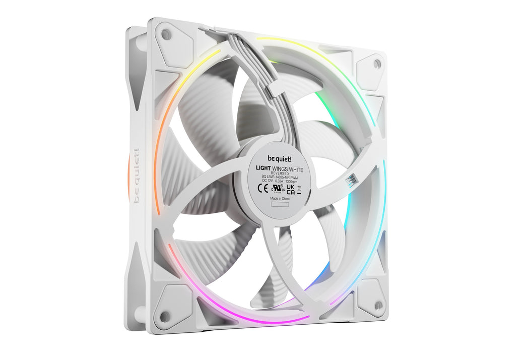 EAN 4260052192900 - be quiet! Light Wings 140 mm PWM Reverse White Carcasa del ordenador Ventilador 14 cm Blanco 1 pieza(s) imagen 4