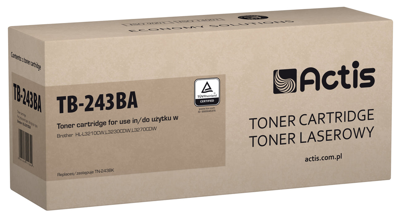 EAN 5901443111184 - Actis Toner TB-243BA replacement Brother TN-243BK Standard 1000 pages - Kompatibel - Tonereinheit cartuch imagen 1