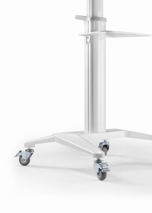 Gembird Aluminum Tv Floor Stand With Caster Wheels 37-70" White