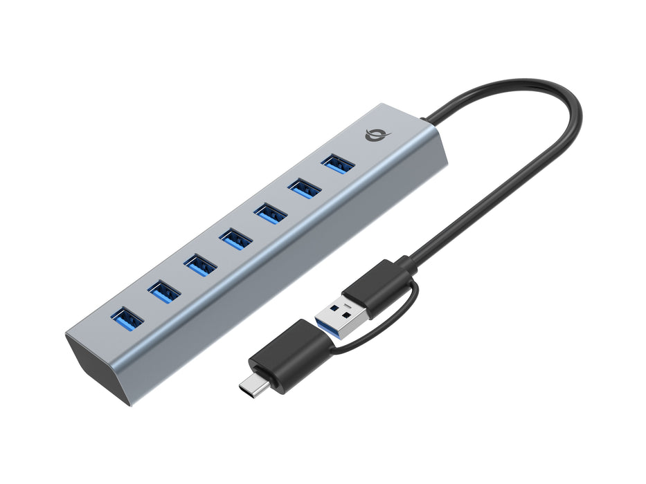 EAN 4015867238301 - Conceptronic HUBBIES21G hub de interfaz USB 3.2 Gen 1 (3.1 Gen 1) Type-A 5000 Mbit/s Gris imagen 1