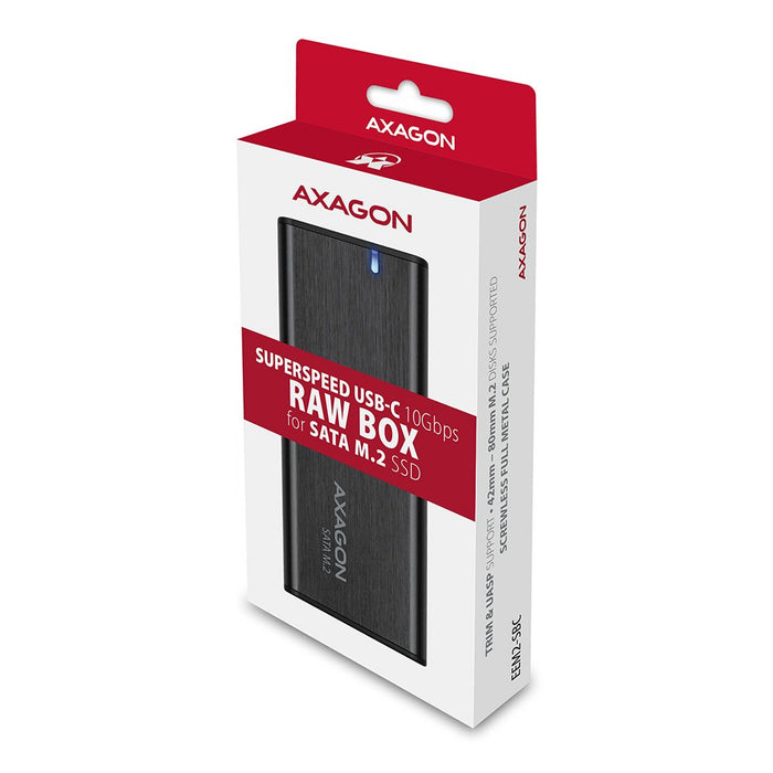 EAN 8595247906311 - Axagon EEM2-SBC externes Gehäuse für M.2 SSDs USB-C 3.2 Gen 2 - schwarz Caja externa para unidad de estad imagen 12