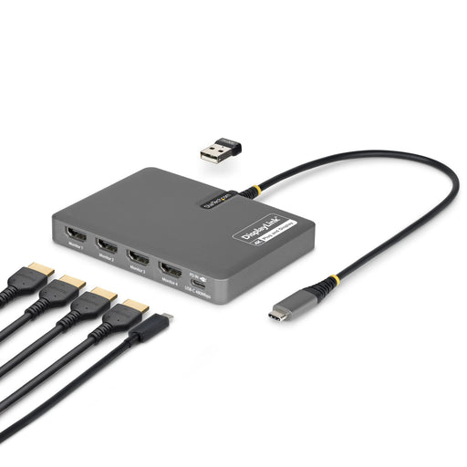 EAN 65030915830 - StarTech.com QUAD-USB-HDMI-ADAPT base para portátil y replicador de puertos Alámbrico USB 3.2 Gen 1 (3.1 Ge imagen 1