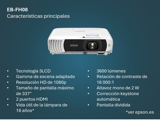 EAN 8715946738567 - Epson EB-FH08 imagen 2