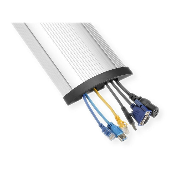 EAN 7630049614598 - ROLINE 19.08.3107 organizador de cables Piso Negro, Plata imagen 6