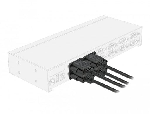 EAN 4043619866137 - DeLOCK 86613 cable de serie Negro imagen 2