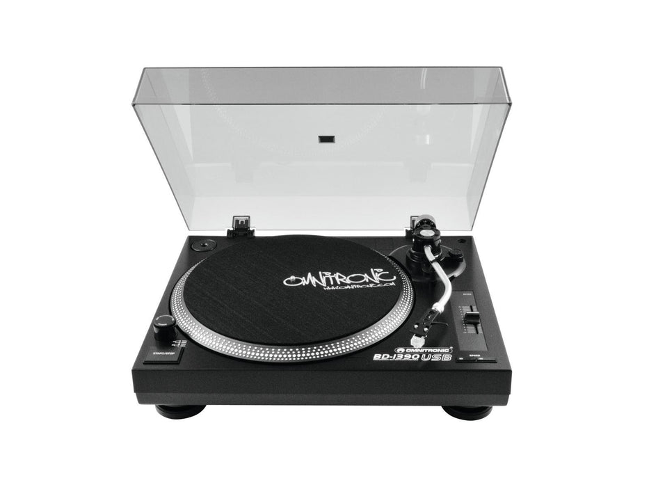 EAN 4026397356083 - Omnitronic BD-1390 Tocadiscos de tracción por correa portátil Negro imagen 3