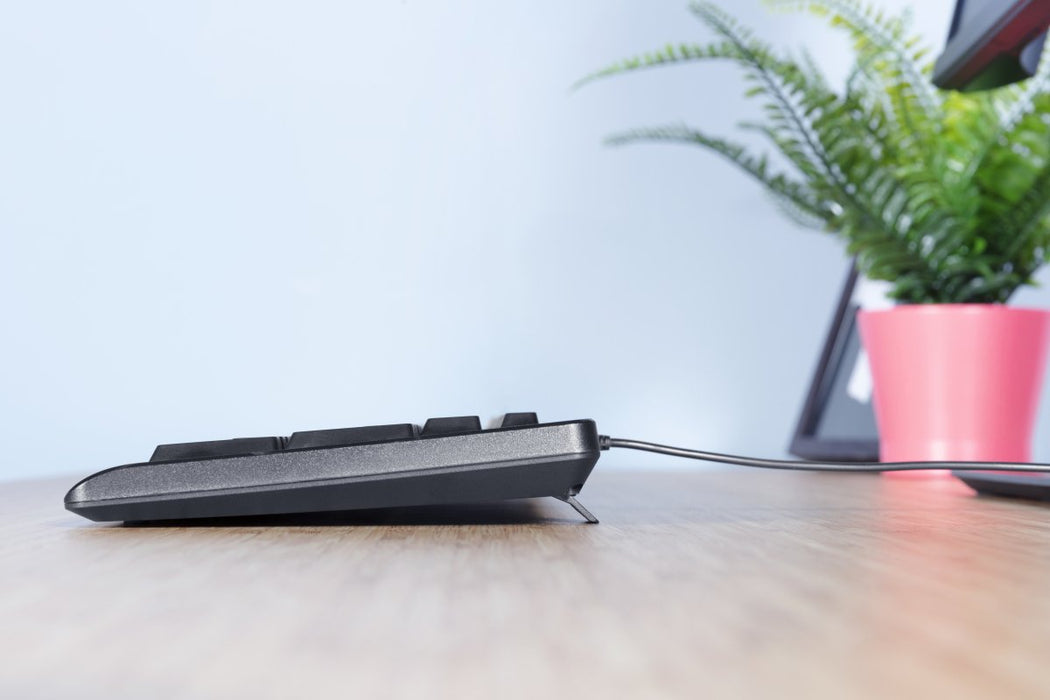 Trust Primo Teclado, Distribución Alemana Qwertz, Resistente A Líquidos, Leiser Tastenanschlag
