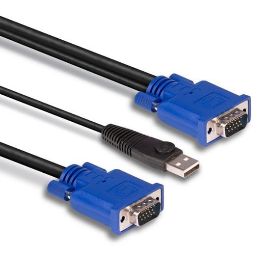 EAN 4002888321860 - Lindy 32186 cable para video, teclado y ratón (kvm) Negro, Azul 2 m imagen 3