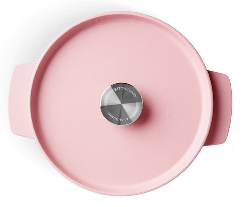 Kitchenaid Bräter Mit Deckel Gusseisen 22cm, Rosa