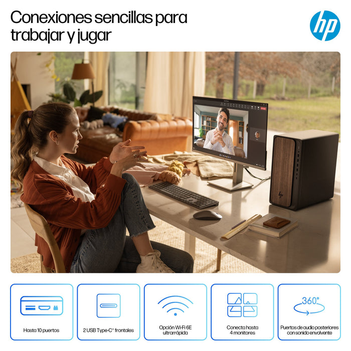 EAN 0199764264381 - HP OmniDesk AI M03-0013ns PC Intel Core Ultra 5 225 16 GB DDR5-SDRAM 1 TB SSD Windows 11 Home Torre AI PC imagen 9