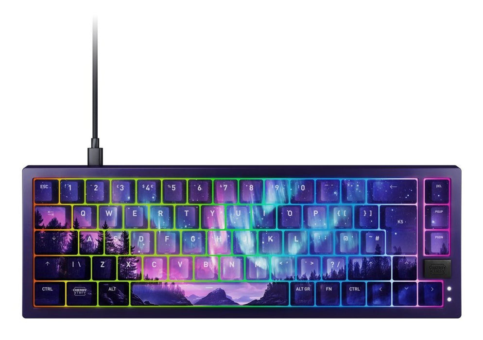 Cherry Northern Light Bundle Teclado Hogar Usb Qwertz Alemán Multicolor