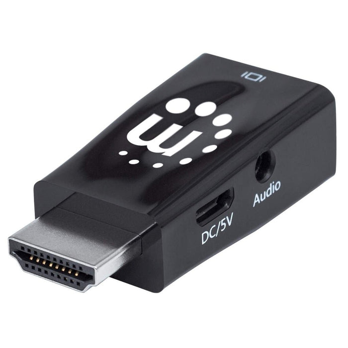 EAN 0766623151542 - Manhattan 151542 cambiador de género para cable VGA, 3.5mm Negro imagen 1
