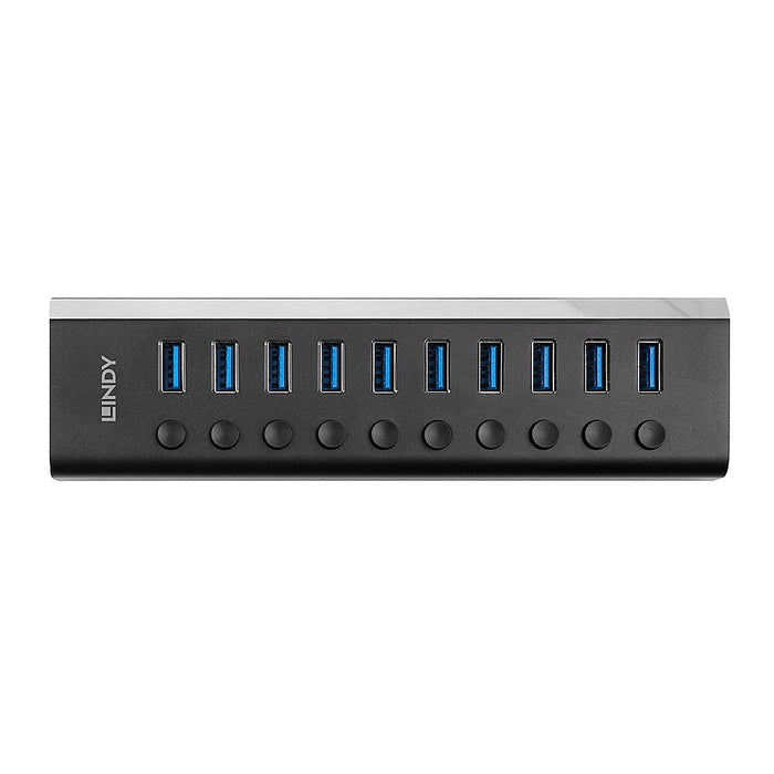 EAN 4002888433709 - Lindy 43370 hub de interfaz USB 3.2 Gen 1 (3.1 Gen 1) Type-B 5000 Mbit/s Negro imagen 1