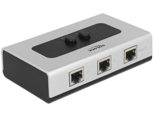 EAN 4043619876730 - DeLOCK 87673 hub de interfaz 1000 Mbit/s Negro, Gris imagen 1