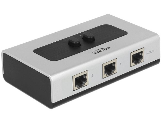 EAN 4043619876730 - DeLOCK 87673 hub de interfaz 1000 Mbit/s Negro, Gris imagen 1