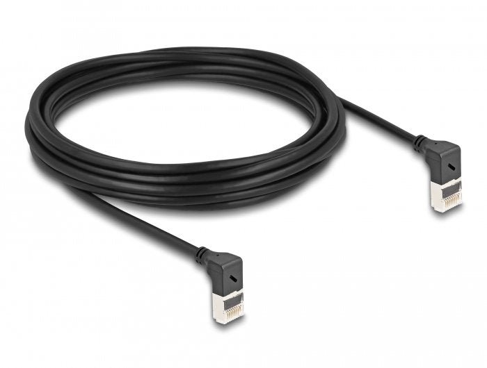 Delock Cable De Red Rj45 Cat.6a S/Ftp Slim 90° Oben / Oben Angular 5 M