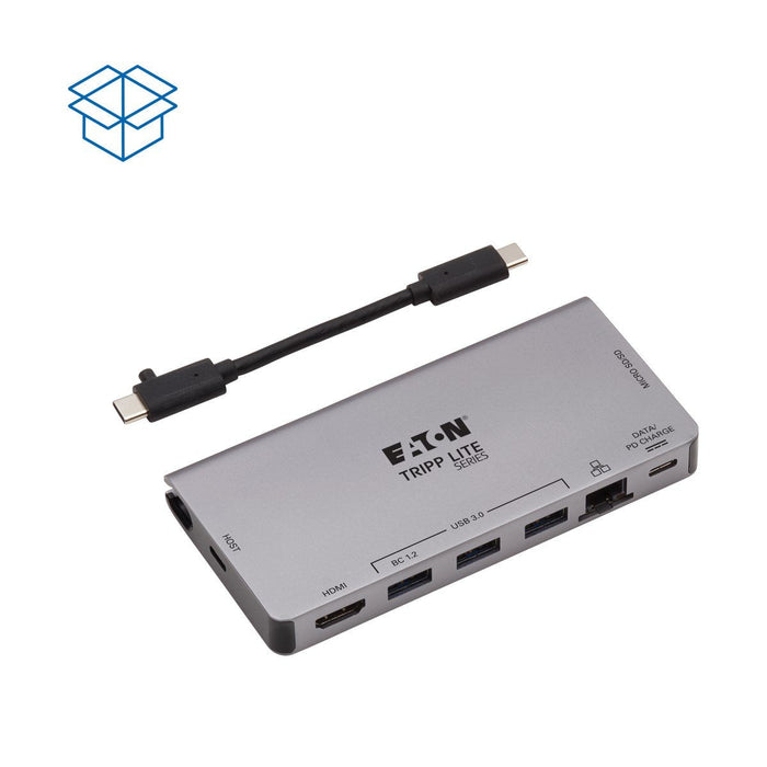 Stacja Dokujaca Usb-C 4k Hdmi, Usb 3.2 Gen 1, Koncentrator Usb-A, Gbe, Karta Pamieci, Ladowanie Pd 100 W, Odlaczany Przewód U442-Dock5d-Gy