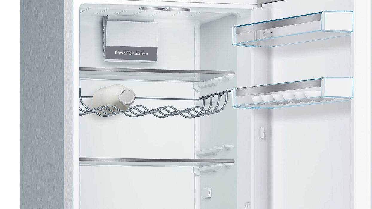 Bosch Home Kge36aica Series 6, Combinación De Enfriamiento/Congelador De Acero Inoxidable Kge36aica