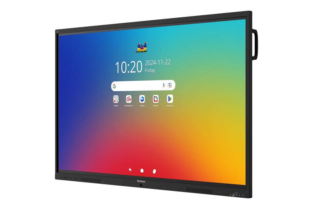 Viewboard 41 Serie Touchscreen 75inch Uhd, Android 16 Edla, Ir 450 Nits, 2x20w + Sub 15w + 8 Array Mic, 3 X Usb-C 8/128gb, 8-Core C