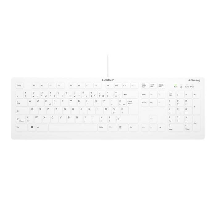EAN 7061117806469 - Contour Design Active Key AK-C8112 teclado Médico USB AZERTY Francés Blanco imagen 1