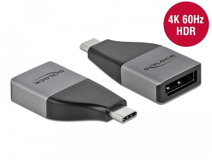 Delock Adaptador Usb Tipo-C A Displayport (Dp Alt Mode) 4k 60 Hz