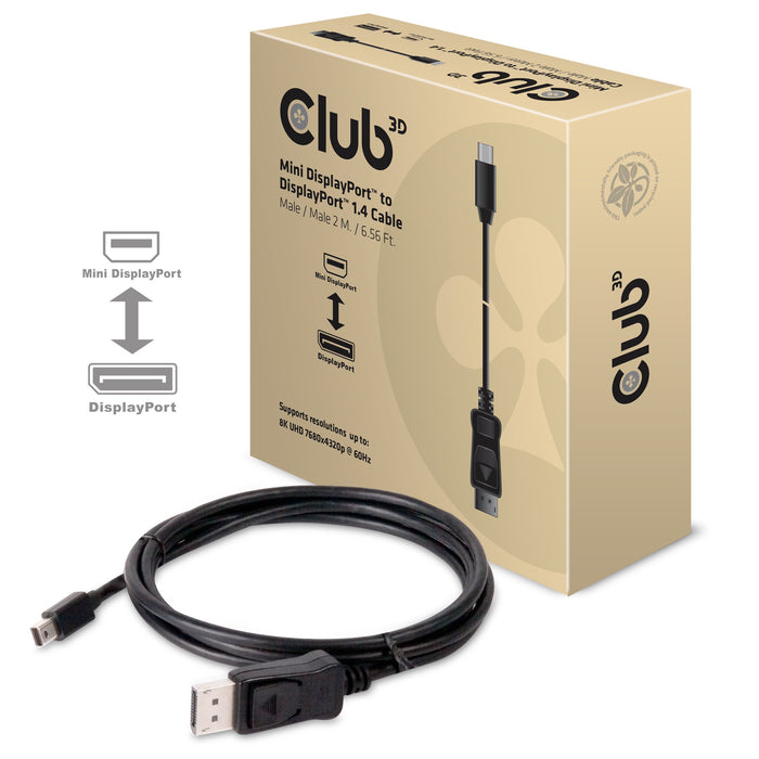 EAN 8719214470630 - CLUB3D CAC-1115 cable DisplayPort 2 m Negro imagen 2