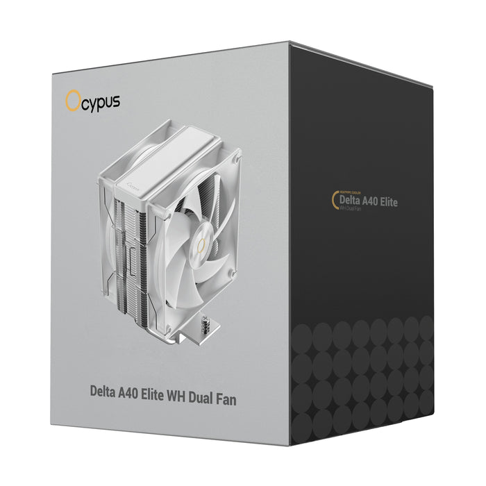 Refrigeracion Cpu Ocypus Delta A40 Elite Dual Fan (Blanco, 120 Mm) Delta-A40-Wh2nnwn00x-Gl