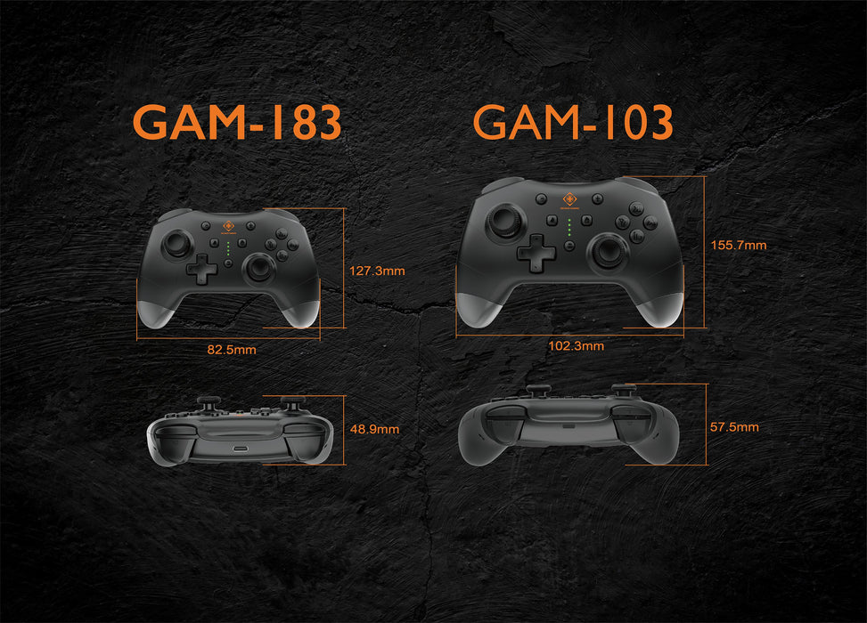 EAN 7333048063625 - Deltaco Gaming GAM-183 mando y volante Negro Bluetooth/USB Joystick/Palanca de control lateral + cuadrant imagen 2