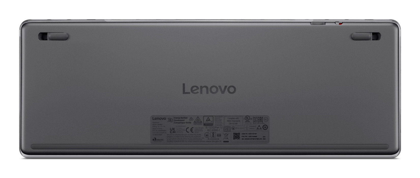 Lenovo 4y41v37355, Tenkeyless (80 - 87 %), Con Cable & Inalámbrico, Usb + Rf Wireless + Bluetooth, Optischer Schlüsselschalter, Led, Gris