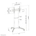 EAN 8717371449278 - Neomounts FL50-540BL1 mueble y soporte para dispositivo multimedia Negro Soporte de suelo portátil imagen 15