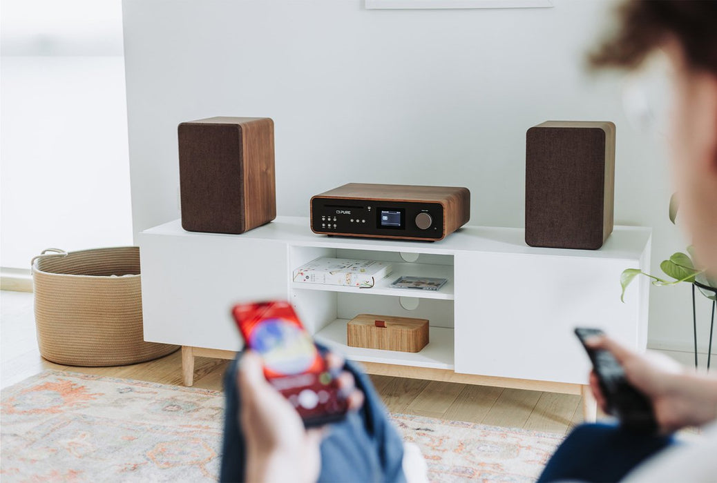 Pure Classic Stereo Coffee Black Walnut Eu Uk